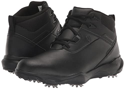 13 FootJoy Men's Stormwalker Golf Shoe, Black