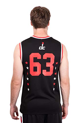 Ultra Game NBA Washington Wizards Mens Jersey Sleeveless Muscle T-Shirt, Black, X-Large