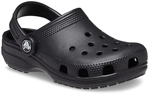 Crocs Kids' Classic Clog , Black/Black, 3 Little Kid