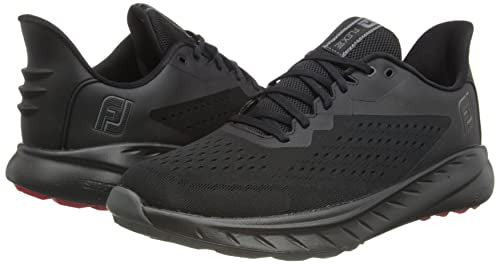 10 FootJoy Men's Fj Flex Xp Golf Shoe, Black/Black