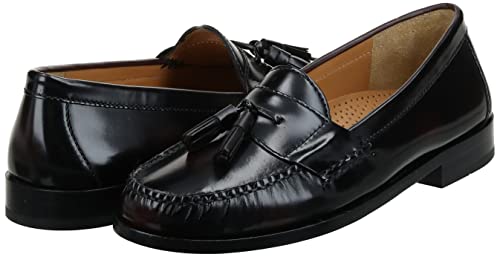 7.5 US Cole Haan mens Pinch Tassel loafers shoes, Burgundy