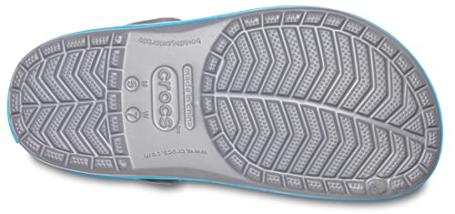 Crocs Men's and Women's Crocband Clog, Charcoal/Ocean, 14 Women/12 Men