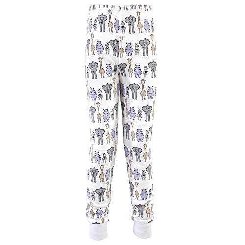 Hudson Baby Unisex Baby and Toddler Cotton Pajama Set Pink Safari, 6-12 Months