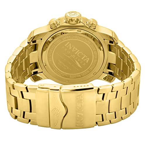 Invicta Men's 0075 Pro Diver Chronograph 18k Gold-Plated Watch
