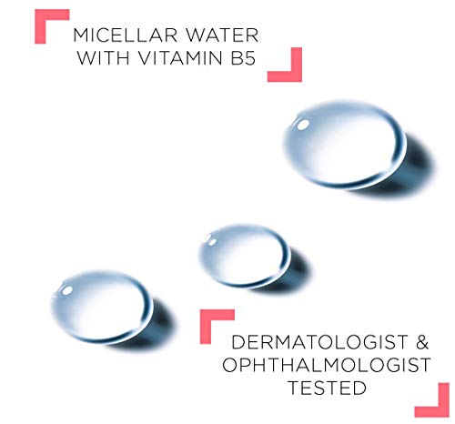 Vichy Pureté Thermale One Step Micellar Water Face Toner and Makeup Remover, Alcohol Free Facial Cleanser with Vitamin B5, Non-Drying for Sensitive Skin