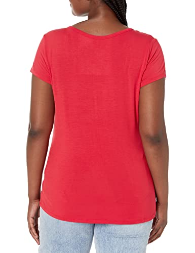 Ultra Game NBA Chicago Bulls Womens Box Out Varsity Stripe Tee Shirt, Team Color, Large