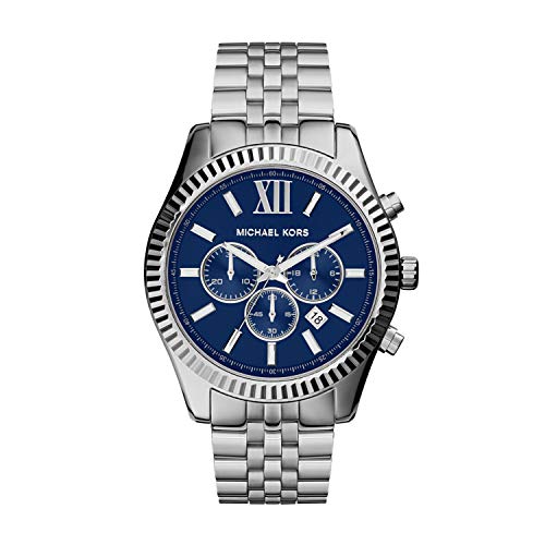 Michael Kors Men's Lexington Silver-Tone Watch MK8280