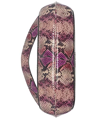 Calvin Klein Charlie Top Zip Organizational Shoulder Bag, Grape Snake