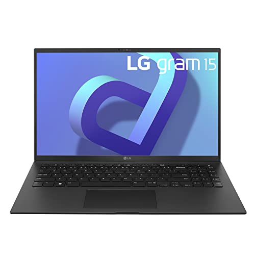 LG gram (2022) 15Z90Q Ultra Lightweight Laptop, 15' (1920 x 1080) IPS Display, Intel 12th Gen i7 1260P Processor, 32GB LPDDR5, 1TB NVMe SSD, FHD Webcam, WiFi 6E, Thunderbolt 4, Windows 11, Black