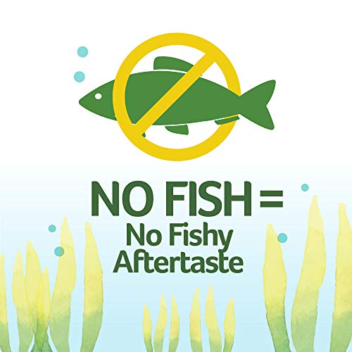 Ovega-3 Vegan Algae Omega-3 Daily Supplement, Supports Heart, Brain and Eye Health*, 500 mg Omega-3s, 135 mg EPA + 270 mg DHA, Fish Oil Alternative, No Fishy Aftertaste, Vegetarian Softgels 60 CT