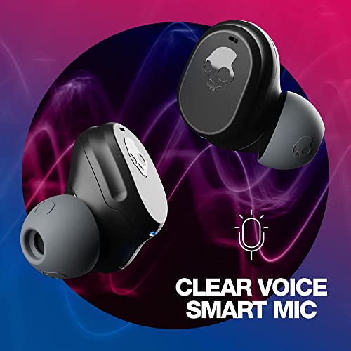 Skullcandy Mod Wireless Bluetooth Earbuds Headphones for iPhone and Android with Microphone / 34 Hour Battery/Charging Case/Best for Gym, and Gaming / IP55 Water and Dust Resistant - Black