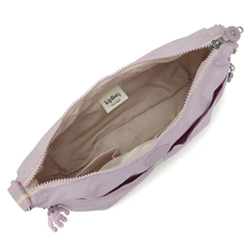 Kipling Women’s Izellah Crossbody, Super Light Everyday Purse, Nylon Shoulder Bag, Gentle Lilac