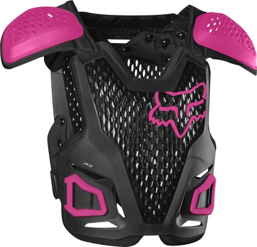 Fox Racing Youth R3 Motocross Chest Protector, Black/Pink