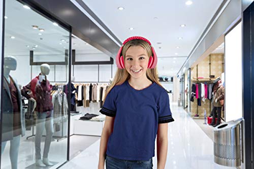 Sakar Kids Safe Over The Ear Headphones, Volume Limiter for Developing Ears, 3.5MM Stereo Jack, Recommended for Ages 3-9