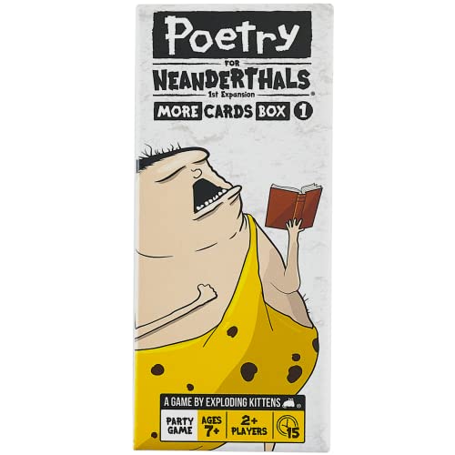 Poetry for Neanderthals Expansion by Exploding Kittens - Family Card Game - Card Game for Adults, Teens and Kids