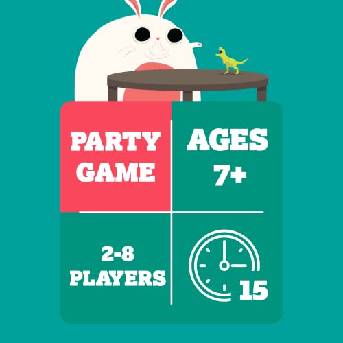 On a Scale of One to T-Rex by Exploding Kittens: A Card Game for People Who Are Bad at Charades - Family - Card Games for Adults, Teens and Kids