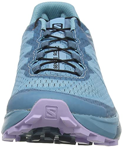 Salomon Sense Ride 4 Running Shoes for Women Trail, Delphinium Blue/Mallard Blue/Lavender, 8