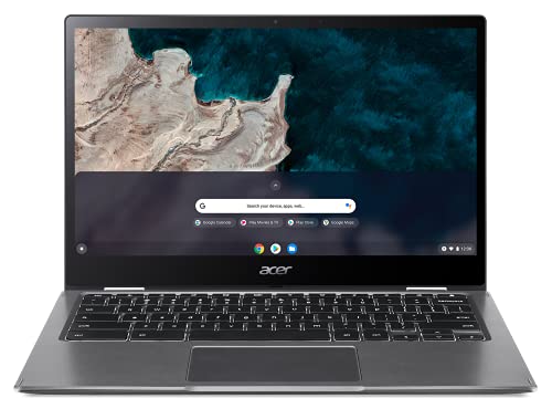 Acer Chromebook Spin 513 R841LT-S6DJ | 13.3' FHD IPS Touch Corning Gorilla Glass Display | Qualcomm Snapdragon 7c Compute Platform | 8GB LPDDR4X | 128GB eMMC | 4G LTE | WiFi 5 | Chrome OS, Gray