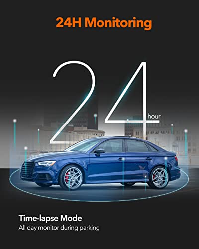 WOLFBOX G840S 12' 4K Mirror Dash Cam Backup Camera, 2160P Full HD Smart Rearview Mirror for Cars and Trucks, Front and Rear View Dual Cameras, Night Vision, Parking Assistance, Free 32GB Card and GPS