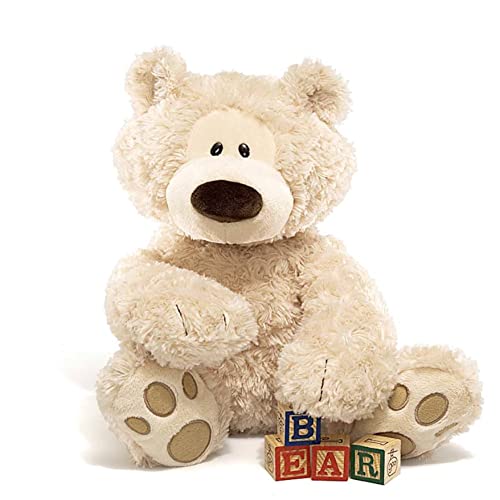 GUND Philbin Classic Teddy Bear, Premium Stuffed Animal for Ages 1 and Up, Beige, 18”