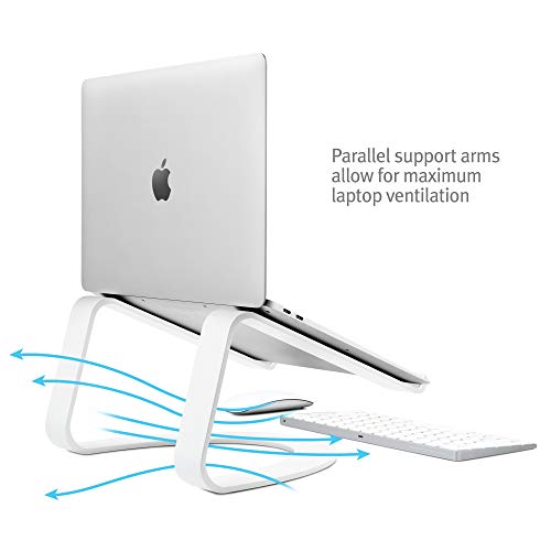 Twelve South Curve for MacBooks and Laptops | Ergonomic desktop cooling stand for home or office, white (special edition)