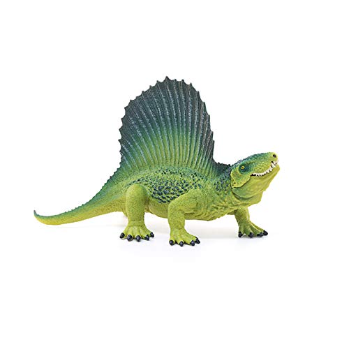 Schleich Dinosaurs, Realistic Dinosaur Figurines for Boys and Girls, Dimetrodon Toy Figurine, Green, Ages 4+