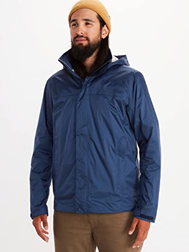 MARMOT Men's PreCip Eco Jacket | Breathable, Recycled, Waterproof | Arctic Navy, Medium
