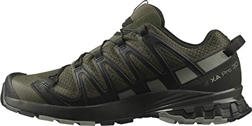 Salomon XA PRO 3D v8 Trail Running Shoes for Men, Grape Leaf/Peat/Shadow, 8