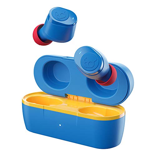 Skullcandy Jib True Wireless Earbud with Microphone / 22 Hour Battery Life / Use with iPhone and Android / Best for Gym, and Gaming / Bluetooth Earbud Headphones - Blue