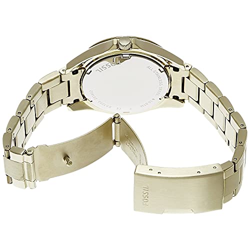 Fossil Women's Riley Quartz Stainless Steel Multifunction Watch, Color: Gold Glitz (Model: ES3203)