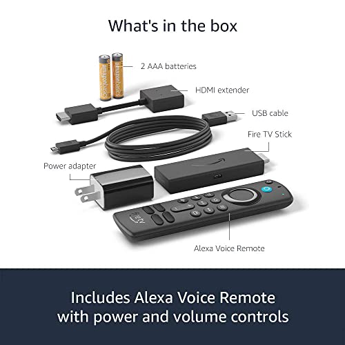 Fire TV Stick with Alexa Voice Remote (includes TV controls), free and live TV without cable or satellite, HD streaming device