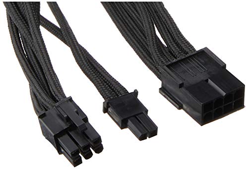 Silverstone Tek Sleeved Extension Power Supply Cable with 1 x 8-Pin to PCI-E 8-Pin Connector (PP07-PCIB)