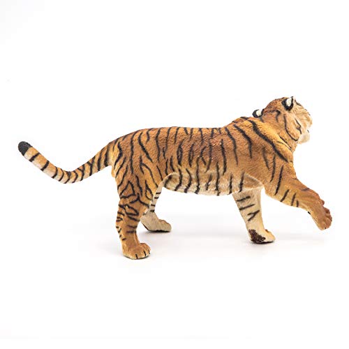 Papo -Hand-Painted - Figurine -Wild Animal Kingdom - Roaring Tiger -50182 -Collectible - for Children - Suitable for Boys and Girls- from 3 Years Old