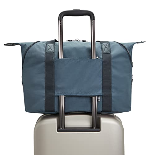 Kipling Women's Art Medium Tote Bag, Lightweight Large Weekender, Travel Handbag, Nocturnal Grey