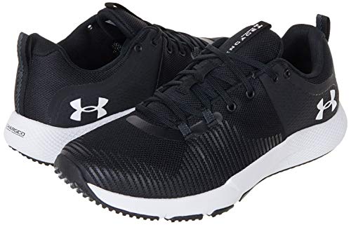 Under Armour Men's Charged Engage Cross Trainer, Black (001)/White, 10.5 M US