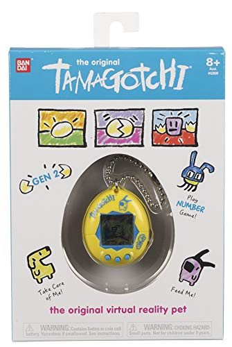 Tamagotchi Electronic Game, Yellow/Blue