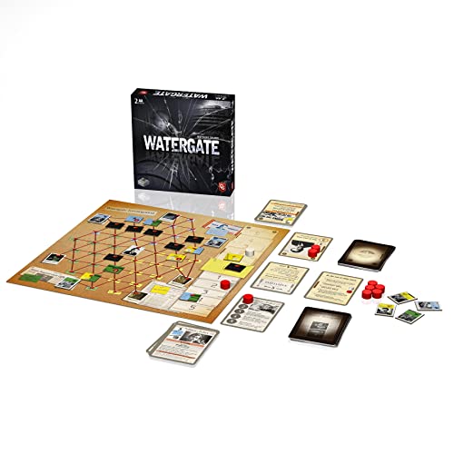 Capstone Games: Watergate, Strategy Board Game, History of Watergate Included With Game, Not Essential to Play, 2-Player Game of the Year 2019, Ages 12 and Up