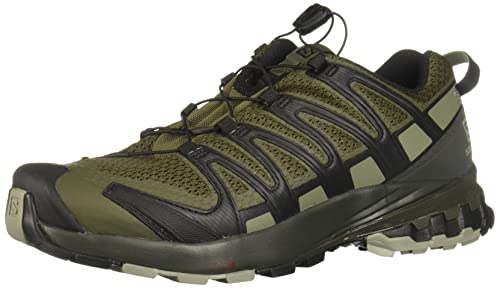 Salomon XA PRO 3D v8 Trail Running Shoes for Men, Grape Leaf/Peat/Shadow, 8.5