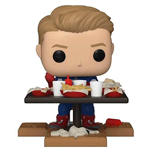 Funko Pop! Deluxe Marvel: Avengers Victory Shawarma Series - Captain America, Amazon Exclusive, Figure 4 of 6