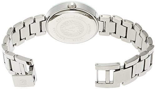 Anne Klein Women's AK/1363SVSV Diamond Dial Silver-Tone Bracelet Watch