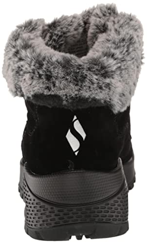 Skechers Women's UNO Rugged-WINTRINESS Ankle Boot, Black, 6