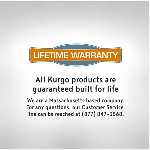 Kurgo Dog Food Travel Bag | Pet Food Travel Storage Container | Dog Travel Accessories for Camping | Easy to Clean | BPA Free | Foldable | Holds 5 Pounds | Kibble Carrier | Coastal Blue and Chili Red