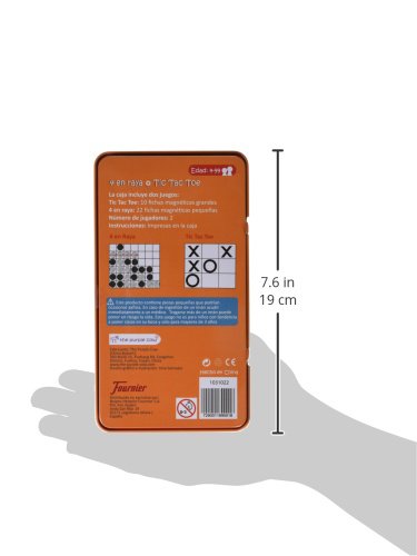 Magnetic Travel Tic Tac Toe - Includes 4 in a Row Game Too - Car Games , Airplane Games and Quiet Games