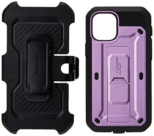 SUPCASE Unicorn Beetle Pro Series Case for iPhone 12 Mini (2020 Release) 5.4 Inch, Built-in Screen Protector Full-Body Rugged Holster Case (Violte)