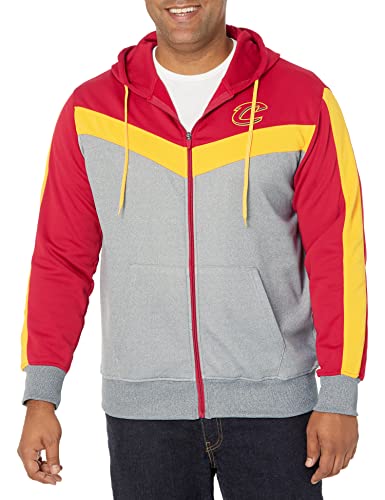 Ultra Game NBA Cleveland Cavaliers Mens Soft Fleece Full Zip Jacket Hoodie, Team Color, Small