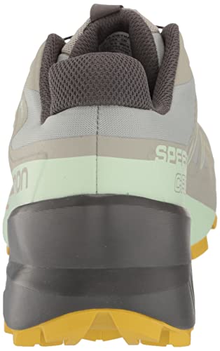 Salomon Speedcross 5 Gore-TEX Trail Running Shoes for Women, Wrought Iron/Spray/Antique Moss, 6