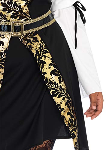 Leg Avenue womens Adult Sized dress, Black/Gold, 3X 4X US