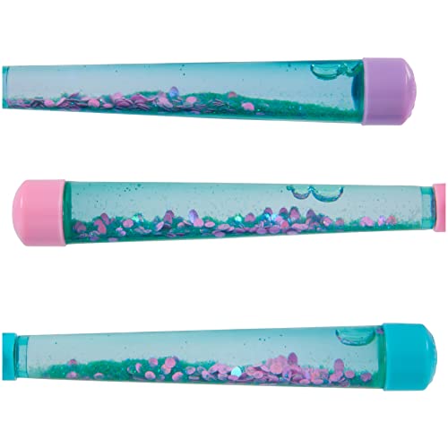 SwimWays Disney Princess Ariel Glitter Dive Wands Diving Toys 3 Pack, Bath Toys and Pool Party Supplies for Kids Ages 5 and Up, Styles May Vary