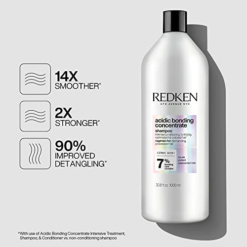 Redken Bonding Shampoo for Damaged Hair Repair | Acidic Bonding Concentrate | For All Hair Types