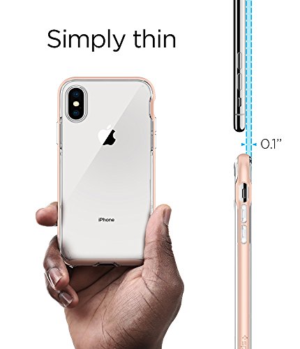 Spigen Neo Hybrid Crystal Designed for Apple iPhone X Case(2017) - Blush Gold